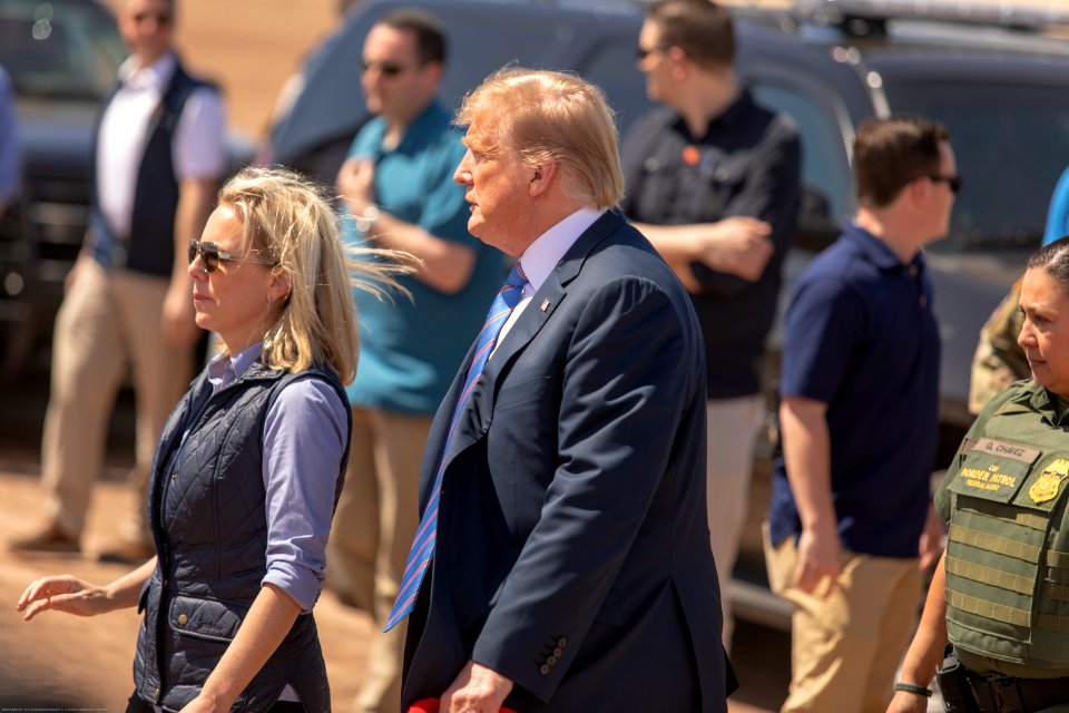 President Donald J. Trump visits the border wall near Calexico, CA - 46839576464