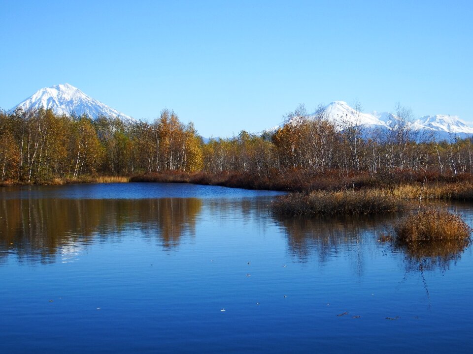 Lake autumn landscape
