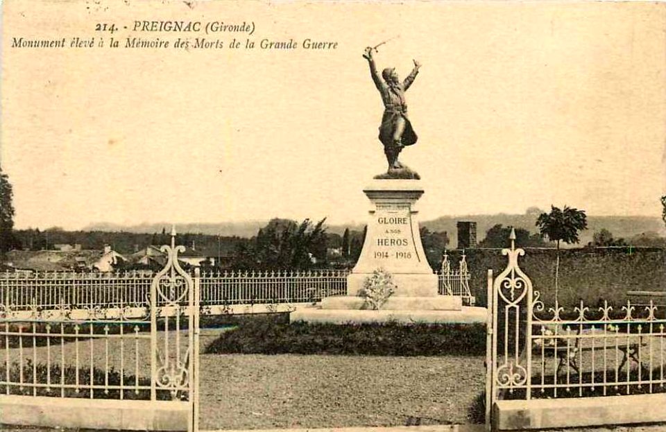 Preignac - monument aux morts 1
