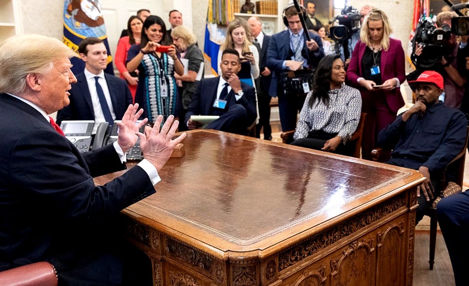 President Donald Trump and Kanye West 2018-10-11 (Cropped 2)