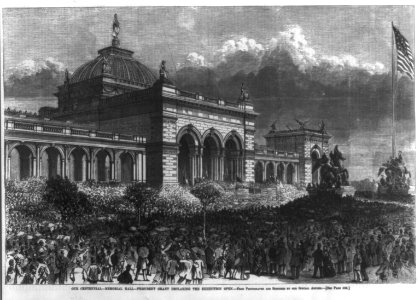 President Grant declaring the exhibition open at the centennial at Memorial Hall, Philadelphia, 1876 LCCN2006677401