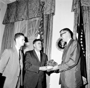 Presentation of a Plant for President John F. Kennedy (14213471533)