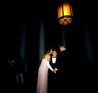 President John F. Kennedy and First Lady Jacqueline Kennedy Visit with State Dinner Guest
