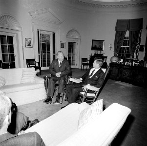 President John F. Kennedy and John F. Collins photo