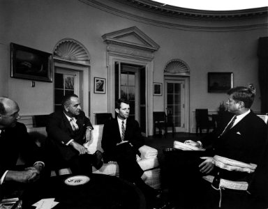 President John F. Kennedy and Others Meet with Attorney General Robert F. Kennedy photo