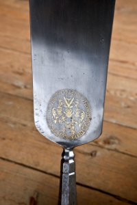 Presenterspade. Del av jaktbestick. Tillverkat för hertigen Jacob av Kurland. Semigallen. ca 1650 - Skoklosters slott - 86685