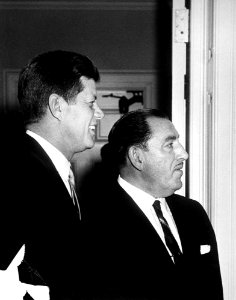 President John F. Kennedy and Thomas D'Alesandro photo