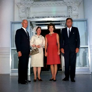 President John F. Kennedy Attends Luncheon for Prime Minister of Norway, Einar Gerhardsen (03)