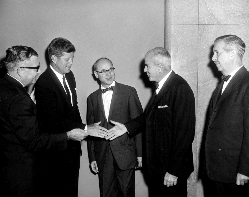 President John F. Kennedy Attends Luncheon Marking the Publication of the Diary and Autobiography of John Adams JFKWHP-AR6816-B