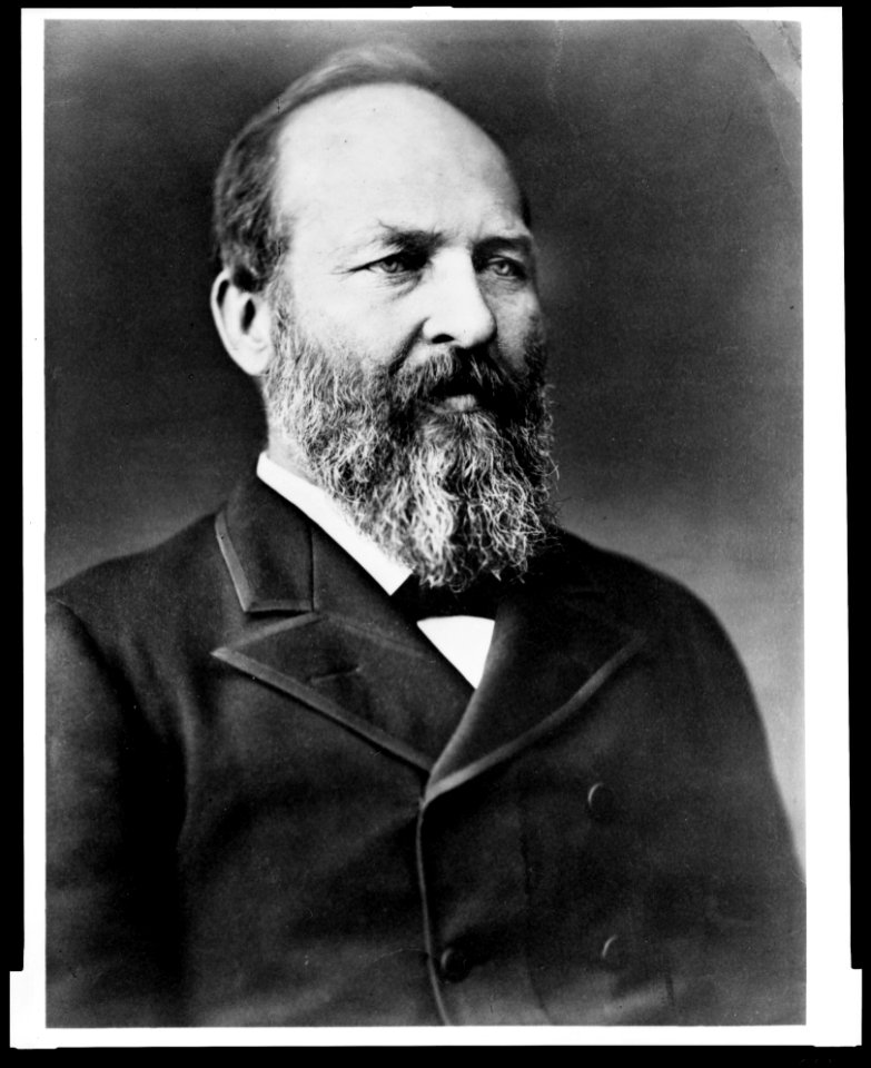 President James A. Garfield, half-length portrait, facing right LCCN96522558