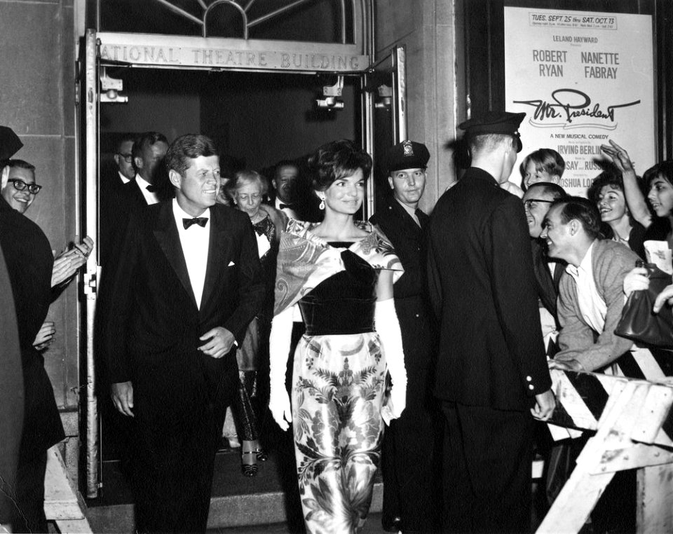 President John F. Kennedy and First Lady Jacqueline Kennedy Attend Performance of Mr. President