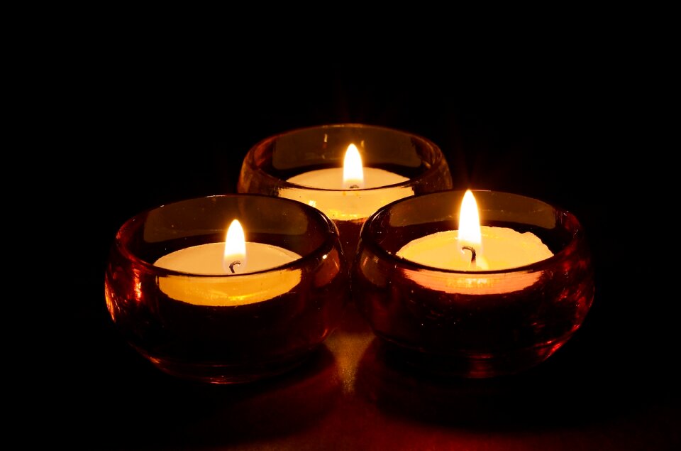 Dark black fire black glass