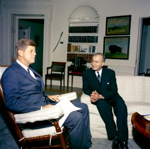 President John F. Kennedy Meets with Ambassador Omar Abu-Riche of Syria (03)