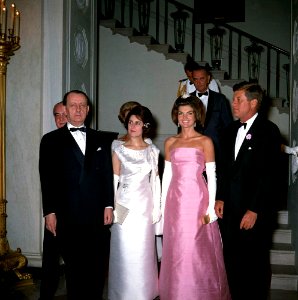 President John F. Kennedy Attends A Dinner for Minister of State for Cultural Affairs of France, André Malraux
