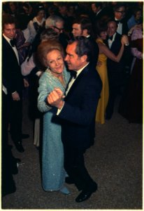 President and Mrs. Nixon dancing at the Inaugural Ball - NARA - 194476