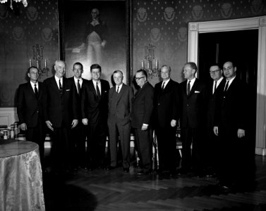 President John F. Kennedy Attends Congressional Coffee Hour (House of Representatives)