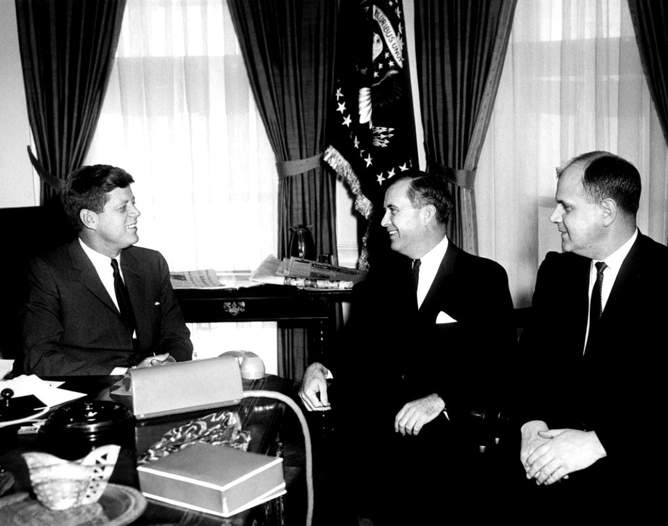President John F. Kennedy Meets with Governor William W. Barron of West Virginia