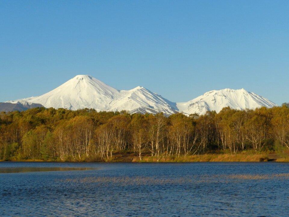Lake autumn landscape