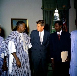 President John F. Kennedy Meets with Jean-Marie Koné, Minister of State of Mali (02)
