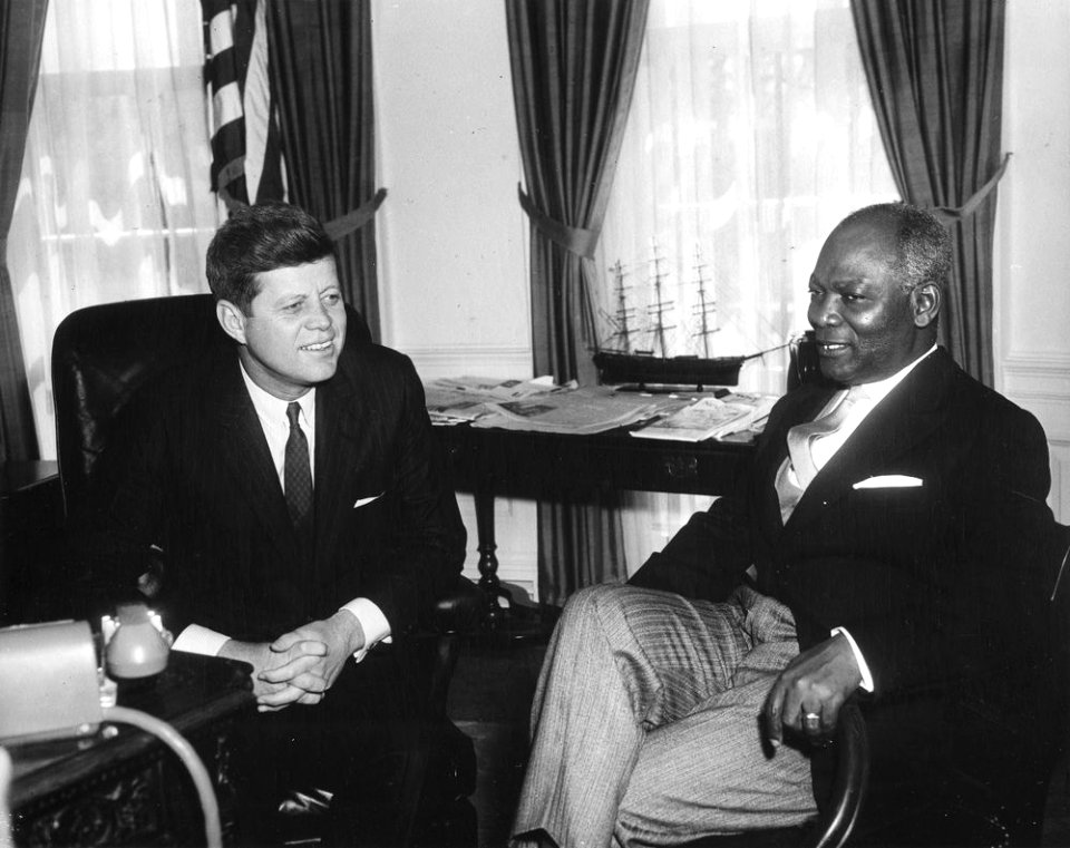 President John F. Kennedy Meets with Ambassador of Dahomey Louis Ignacio-Pinto
