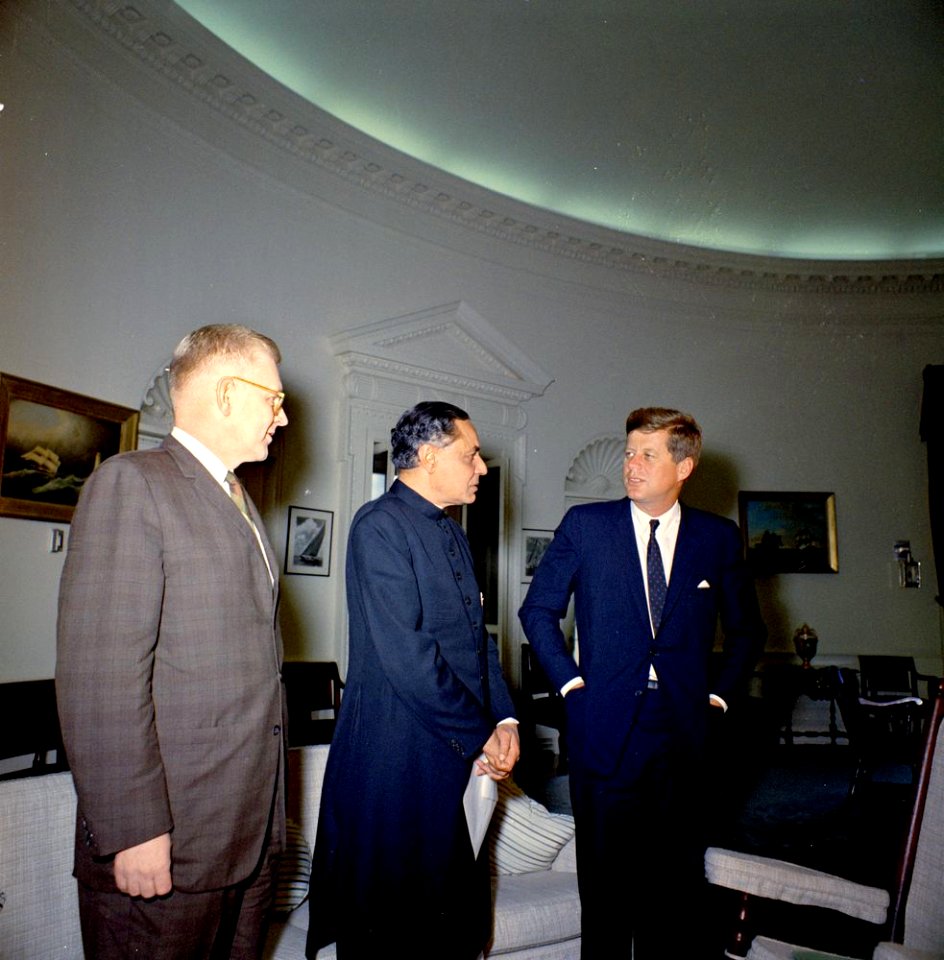 President John F. Kennedy Meets with Ambassador of India, Braj Kumar Nehru (3)