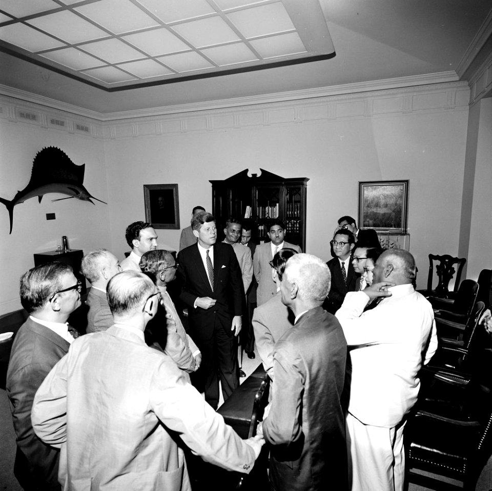President John F. Kennedy Meets with Asian Newspaper Executives (1)