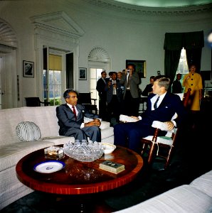 President John F. Kennedy Meets with Cheddi Jagan, Premier of British Guiana JFKWHP-KN-C19249