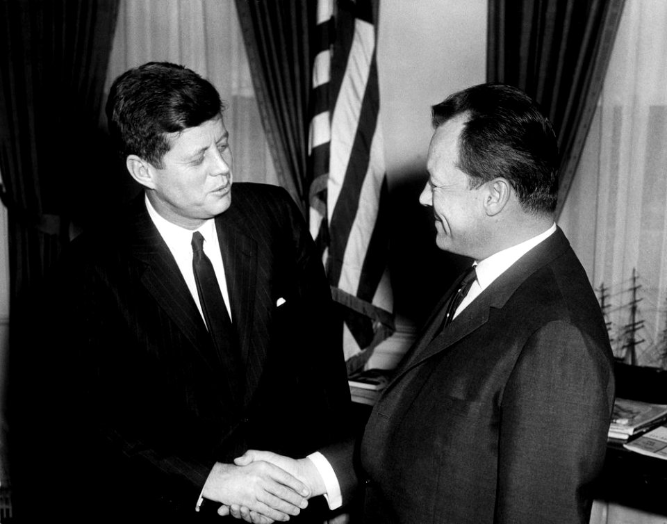 President John F. Kennedy Meets with the Mayor of West Berlin, Willy Brandt