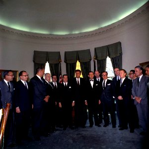 President John F. Kennedy with Members of the Organization of American States Task Force on Education, Science, and Culture