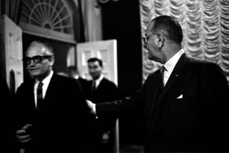 President Johnson and Senator Goldwater photo