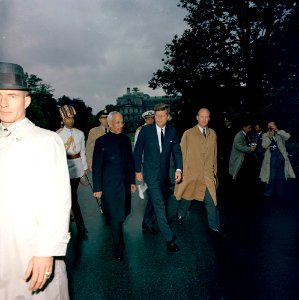 President John F. Kennedy with President of India, Dr. Sarvepalli Radhakrishnan (2)