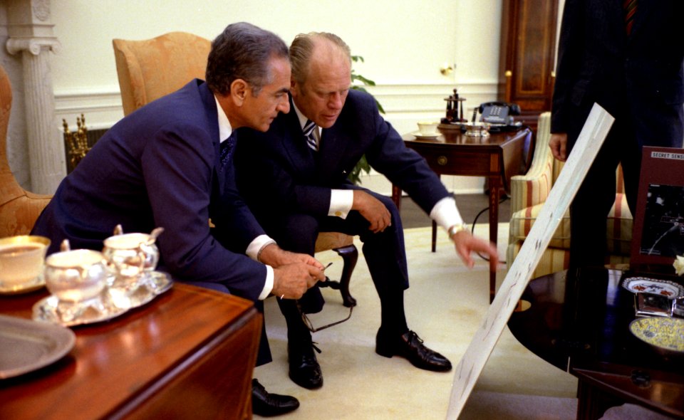 President Gerald Ford and Mohammad Reza Pahlavi