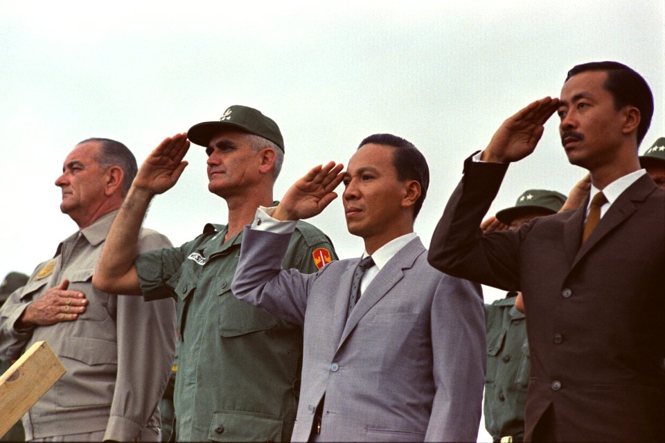 President Johnson, Gen. Westmoreland, Nguyen Van Thieu, Nguyen Cao Ky