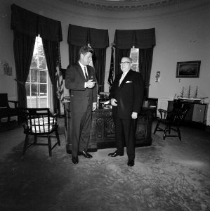 President John F. Kennedy with Representative Charles A. Buckley (New York) (03)