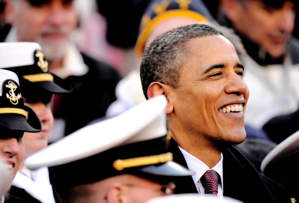 President Barack Obama attends the 112th Army-Navy college football game.