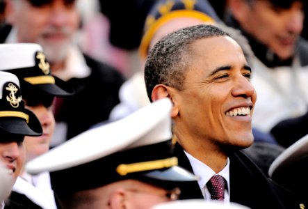 President Barack Obama attends the 112th Army-Navy college football game.