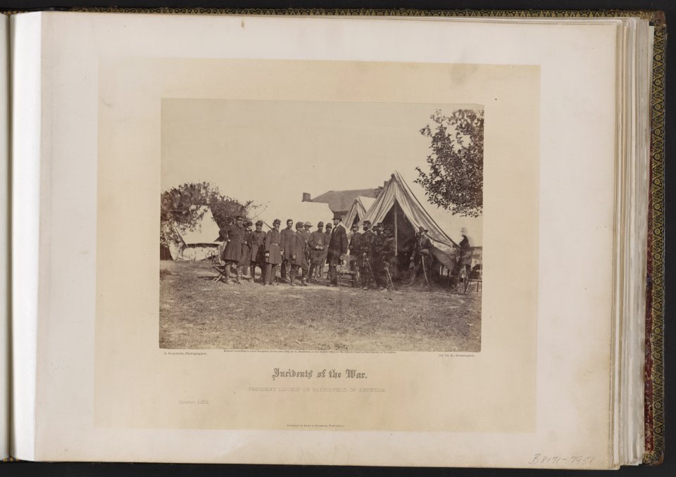 President Lincoln of battle-field of Antietam, October 3, 1862 - Alex. Gardner, photographer. LCCN2013646606