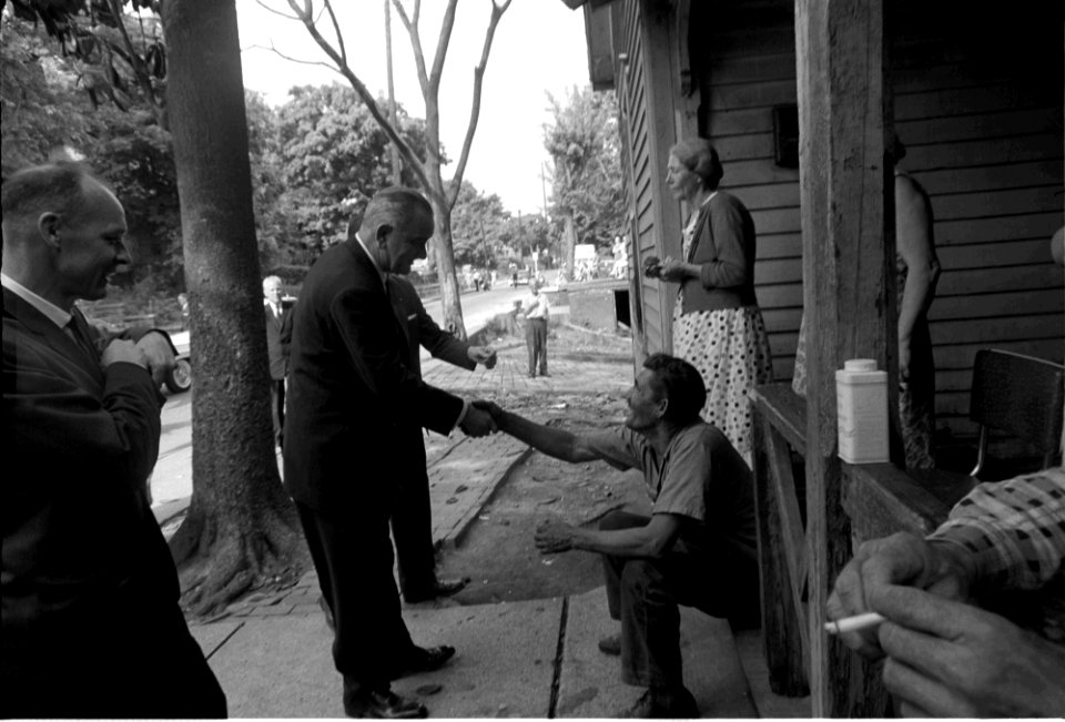 President Johnson poverty tour