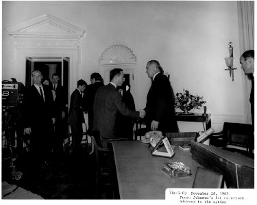 President Johnson Thanksgiving speech 1963 (2) photo
