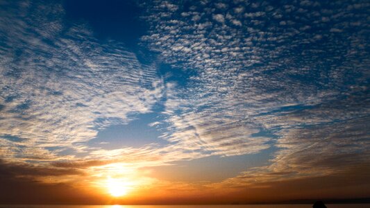 Panoramic summer sky