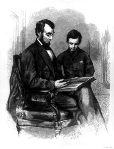 President Lincoln at home LCCN96512169
