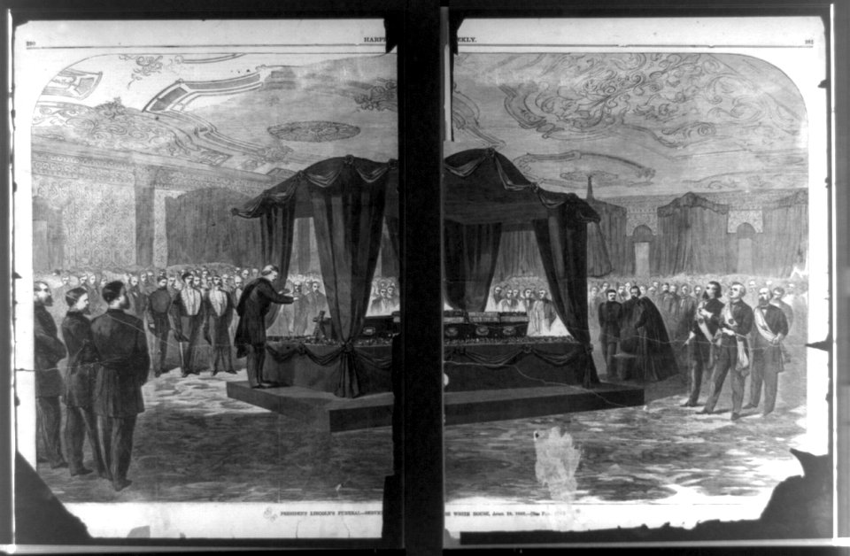 President Lincoln's funeral-servic(es in t)he White House, April 19, 1865 LCCN90705804