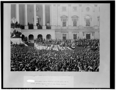 President McKinley making his inaugural address (March 4, 1897) LCCN00650950