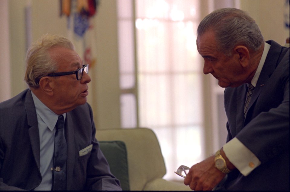President Lyndon B. Johnson and Senator Everett Dirksen