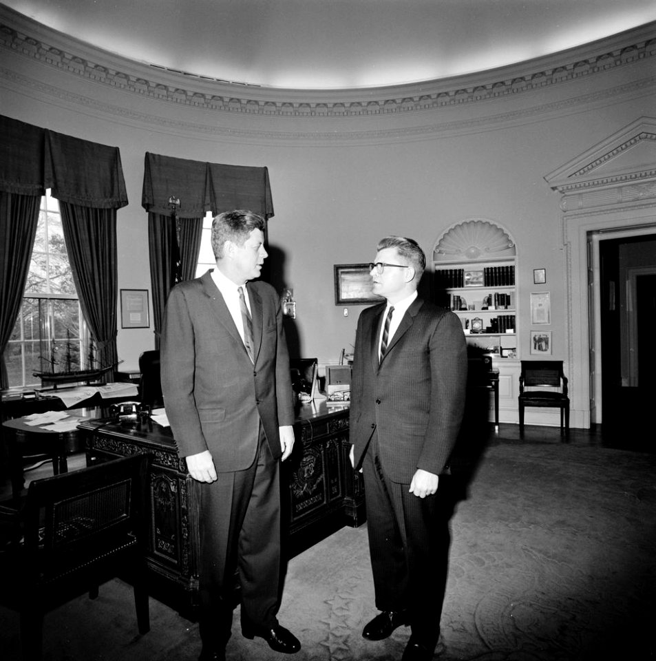 President John F. Kennedy and Alec G. Olson