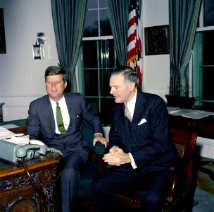 President John F. Kennedy and Henry Cabot Lodge