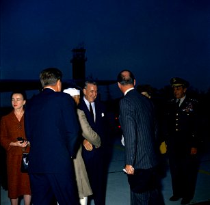 President John F. Kennedy and Prime Minister of India Jawaharlal Nehru Attend Arrival Ceremonies (color)