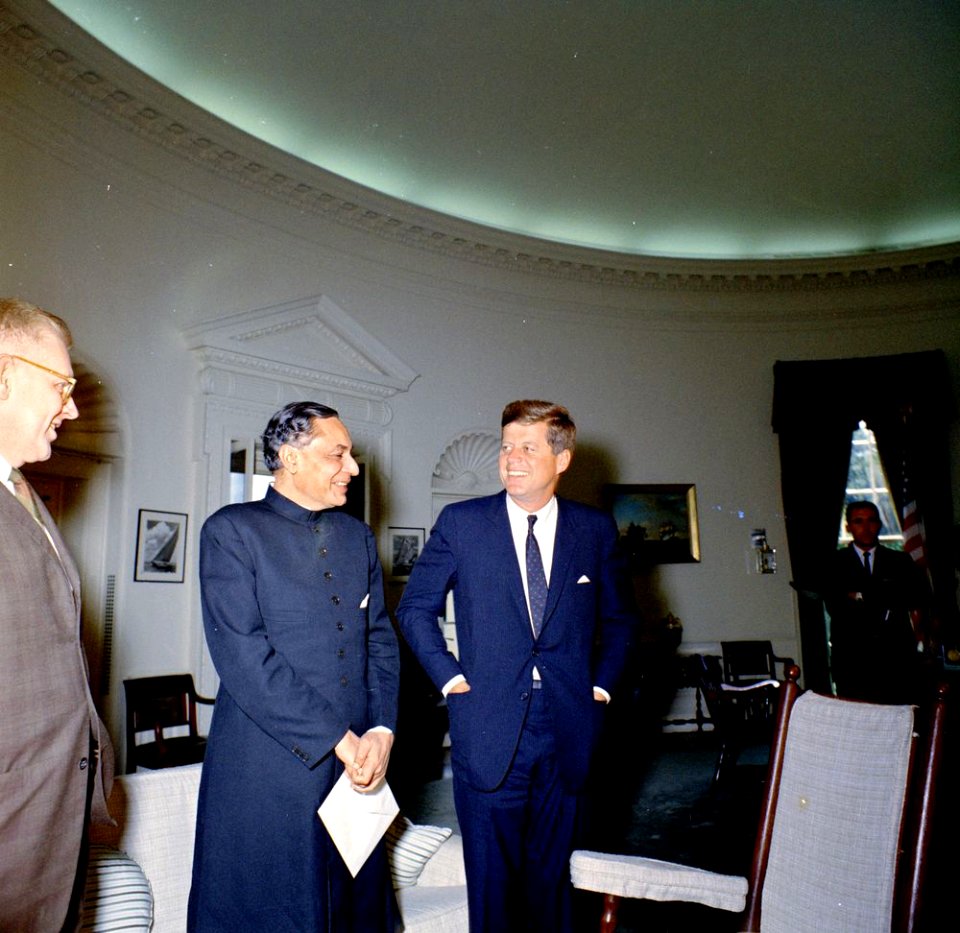 President John F. Kennedy Meets with Ambassador of India, Braj Kumar Nehru (4)