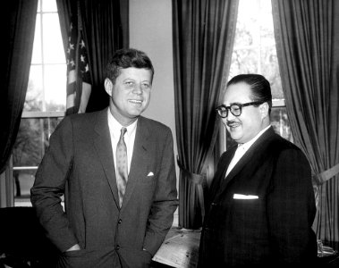 President John F. Kennedy Meets with Ambassador of Nepal, Rishikesh Shaha (01)