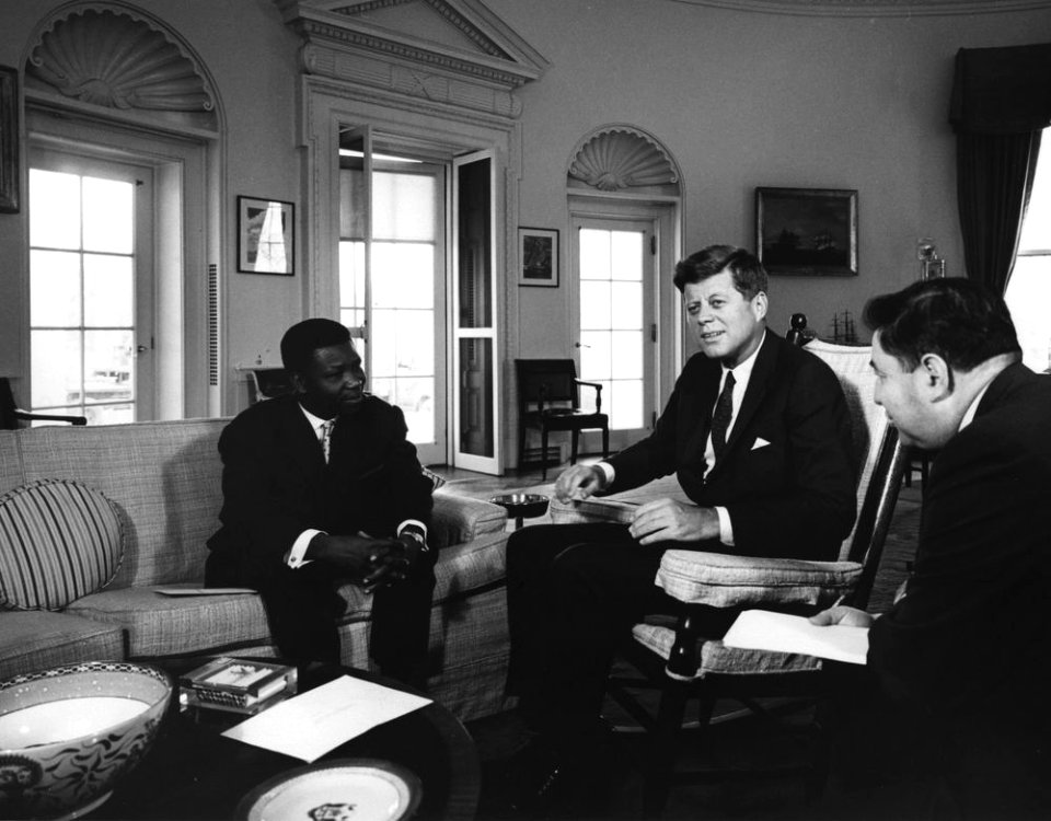 President John F. Kennedy Meets with Ambassador of the Central African Republic, Jean-Pierre Kombet